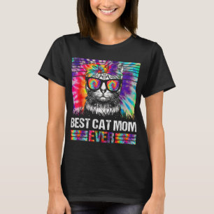 Best Cat Mum Ever Tie Dye Cat Mummy Mother's Day C T-Shirt
