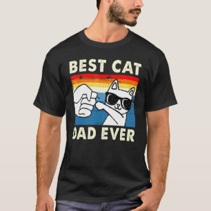 Best Cat Mum Ever Vintage Cat Cool Sunglasses T-Shirt
