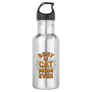 Best Cat Mum Ever Vintage Engraving Design_1 532 Ml Water Bottle