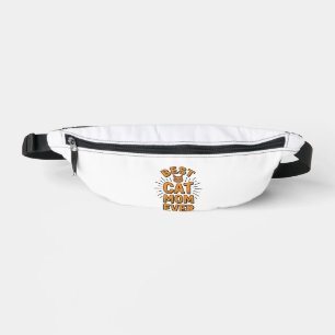 Best Cat Mum Ever Vintage Engraving Design_1 Bum Bags