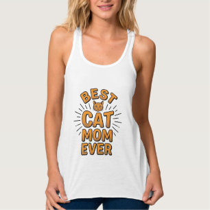Best Cat Mum Ever Vintage Engraving Design_1 Singlet