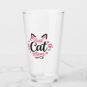Best Cat Mum Glass