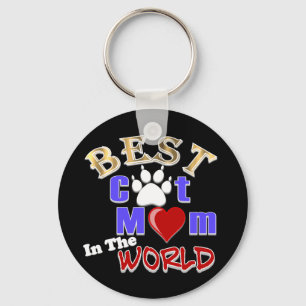 Best Cat Mum In The World Gifts for Mother's Day Key Ring