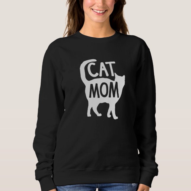 Best Cat Mum Mother Women Kitty Girlfriend Kitten  Sweatshirt (Front)