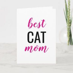 Best Cat Mum Mother's Day Card