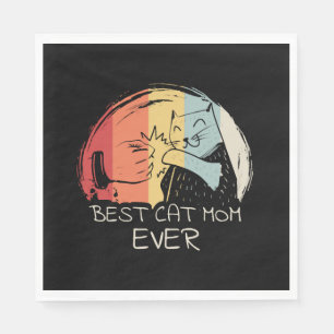 Best Cat Mum Napkin