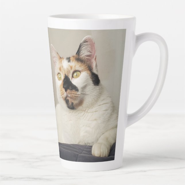 Best Cat Mum Photo Latte Mug (Right)