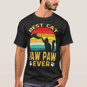 Best Cat PAW PAW Ever Retro Vintage T-Shirt