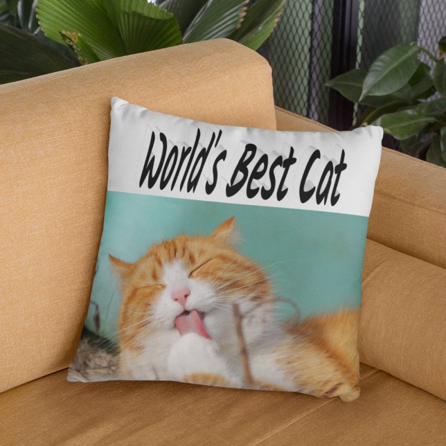 Best Cat Photo  Cushion (Creator Uploaded)
