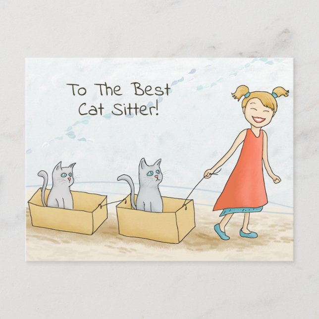 Best Cat Sitter Postcard (Front)