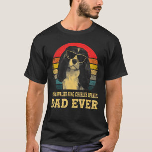 Best Cavalier King Charles Spaniel Dad Ever Retro  T-Shirt