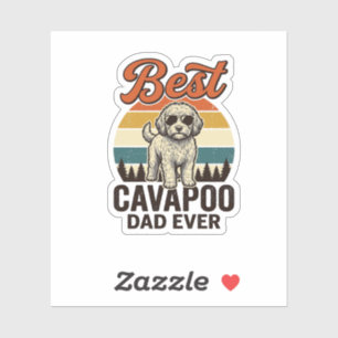 Best Cavapoo Dad Ever Vintage Dog Shirt Design_1