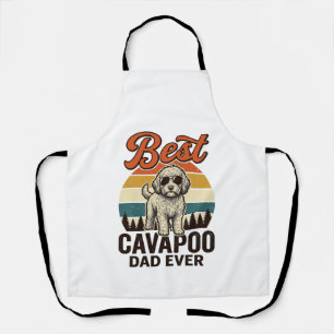 Best Cavapoo Dad Ever Vintage Dog Shirt Design_1 Apron