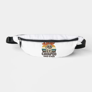 Best Cavapoo Dad Ever Vintage Dog Shirt Design_1 Bum Bags