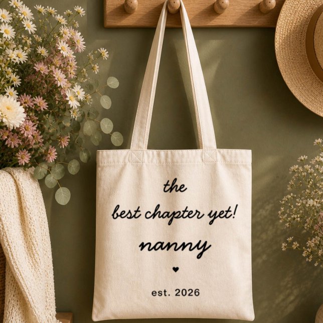 Best Chapter Yet Nanny Tote Bag (Creator Uploaded)
