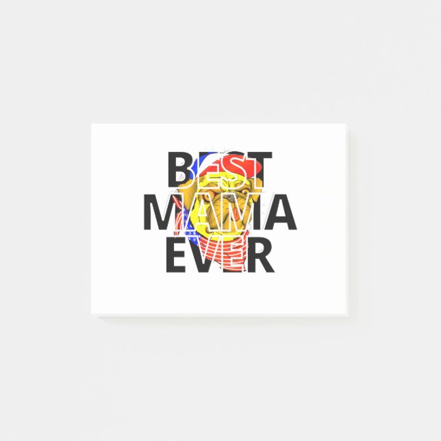 Best Cheeky Pug Mum Ever in the world Post-it Notes (Front)