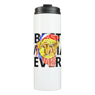 Best Cheeky Pug Mum Ever in the world Thermal Tumbler