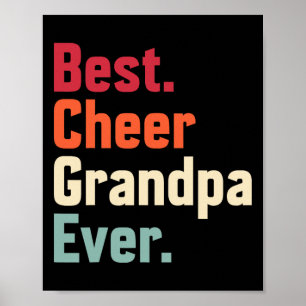 Best Cheer Grandpa Ever - Cheerleader Grandpa Chee Poster