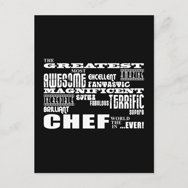 Best Chefs Birthdays : Greatest Chef Postcard (Front)