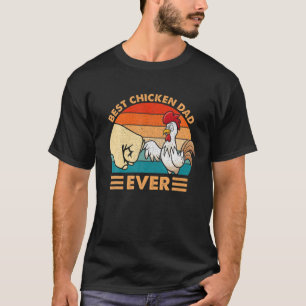 Best Chicken Dad Ever Vintage Farmer T-Shirt