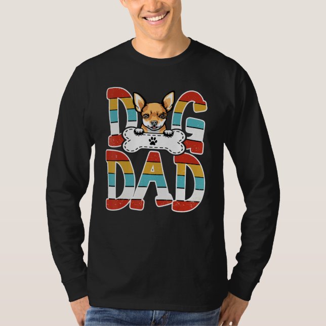 Best Chihuahua Dad Chihuahua Father's Day 2023 T-Shirt (Front)