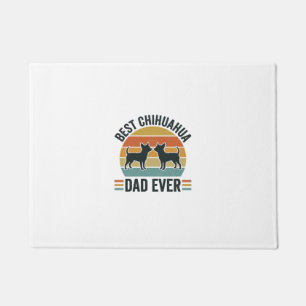 Best Chihuahua Dad Ever Vintage Dog Lover Shirt_1 Doormat
