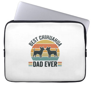 Best Chihuahua Dad Ever Vintage Dog Lover Shirt_1 Laptop Sleeve