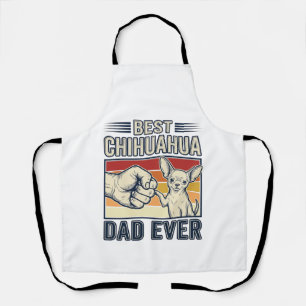 Best Chihuahua Dad Ever Vintage Dog Shirt Design_1 Apron