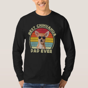 Best Chihuahua Dad For Men Retro Brown Chiwawa  Do T-Shirt