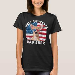 Best Chihuahua Dad Men Brown Chiwawa  Dog American T-Shirt