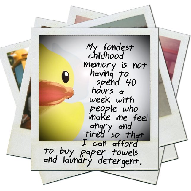Best Childhood Memory sarcastic rubber duck shirt (Creator Uploaded)