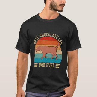 Best Chocolate Lab Dad Ever Labrador Retriever T-Shirt