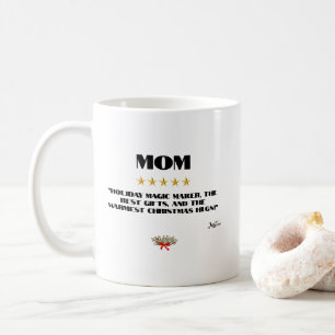 Best Christmas Mum 5-Star Review Design Editable Coffee Mug