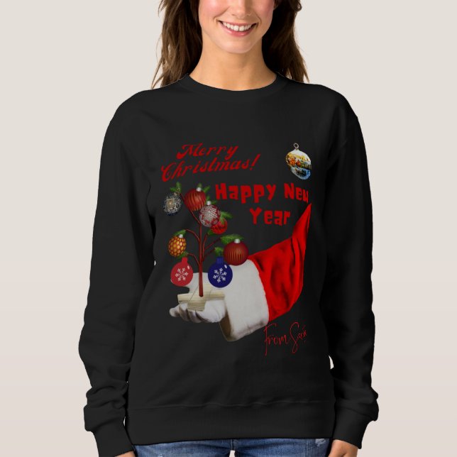 Best Christmas Wishes from Santa Claus Sweatshirt (Front)