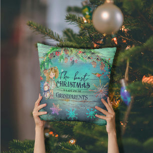 Best Christmas with Grandparents  Cushion
