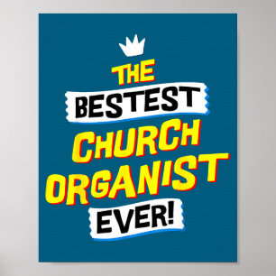 Best Church Organist Music Job Occupation Poster