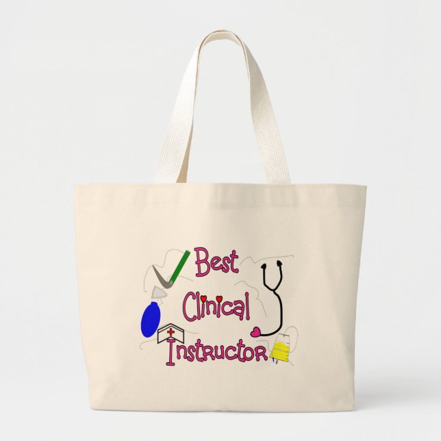 Best Clinical Instructor Tote Bag (Front)