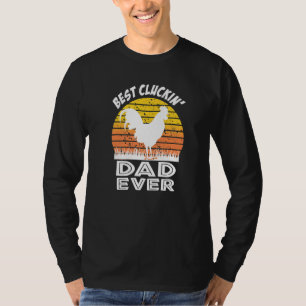 Best Cluckin' Dad Ever Boys Farm Animal Chicken Ro T-Shirt