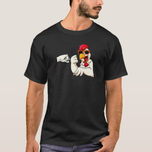 Best Cluckin' Dad Ever Mens Animal Chicken Farmer T-Shirt