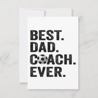 Best Coach Dad Ever Father's Day Soccer Sport Gift