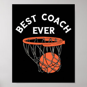 Best Coach Ever Bysketbyll Team Byller Bbyll Byske Poster