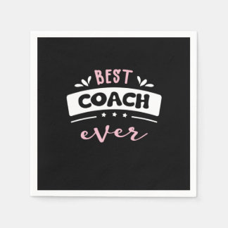 Best Coach Ever Gift Idea Napkin