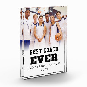 Best Coach Ever Name Photo Overlay Year Team  Block