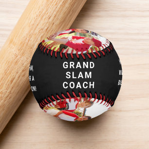 Best Coach Ever Photo Black Baseball