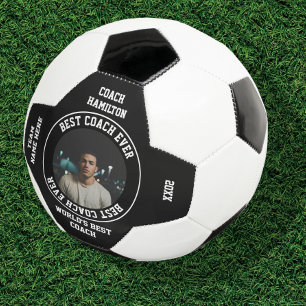 Best Coach Ever Photo Personalized Soccer Ball