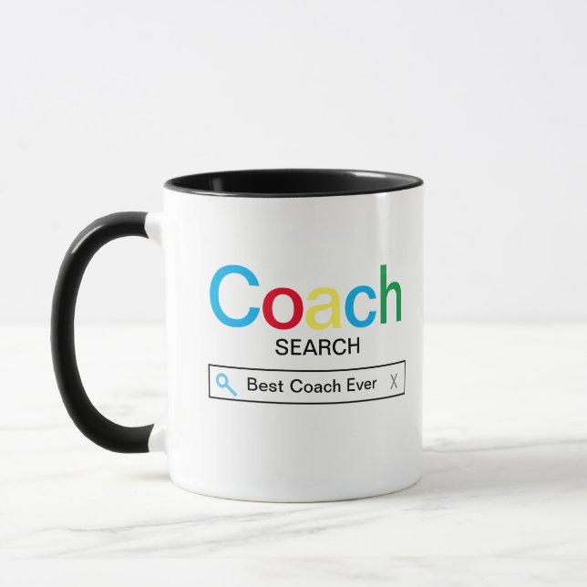 Best Coach Ever Search engine Result  Mug (Left)