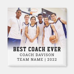Best Coach Ever Team Name Year Photo Keepsake Magn Magnet