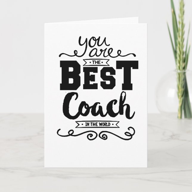Best Coach Ever Thank You Card (Front)