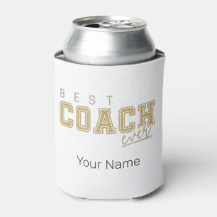 Best Coach Ever Trainer Vintage Design for Teacher Can Cooler