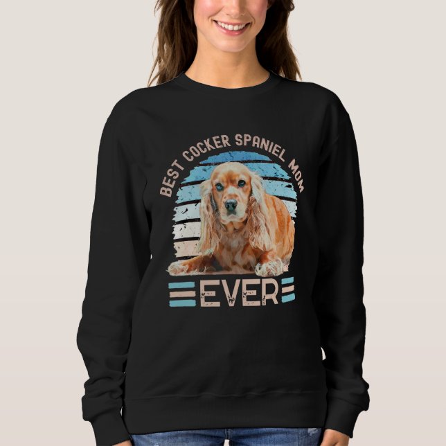 Best Cocker Spaniel Mum Ever Dog Mother's Day Tee (Front)